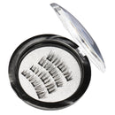 4pcs Triple Magnetic False Eyelashes Charming 3D Black Thick Eyes Lashes Long Natural Extension