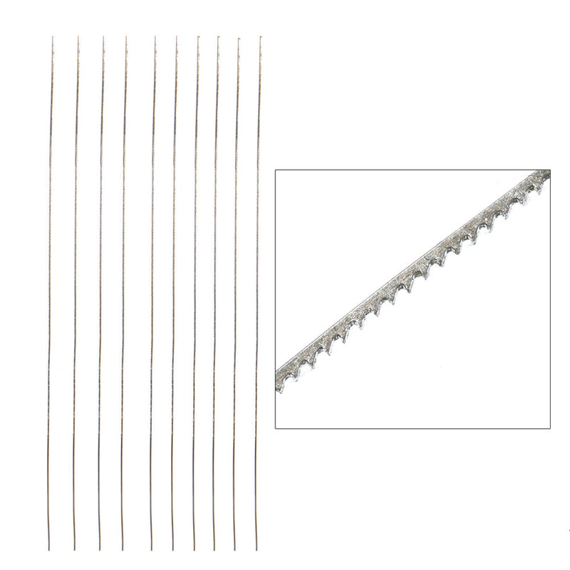 12pcs Saw Blade Hacksaw blade Woodworking Cutting Saw Blade for Adjustable Jewlery Saw Frame