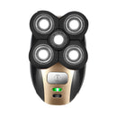 USB 5 IN 1 4D Rotary Electric Shaver Rechargeable Bald Head Shaver Beard Trimmer