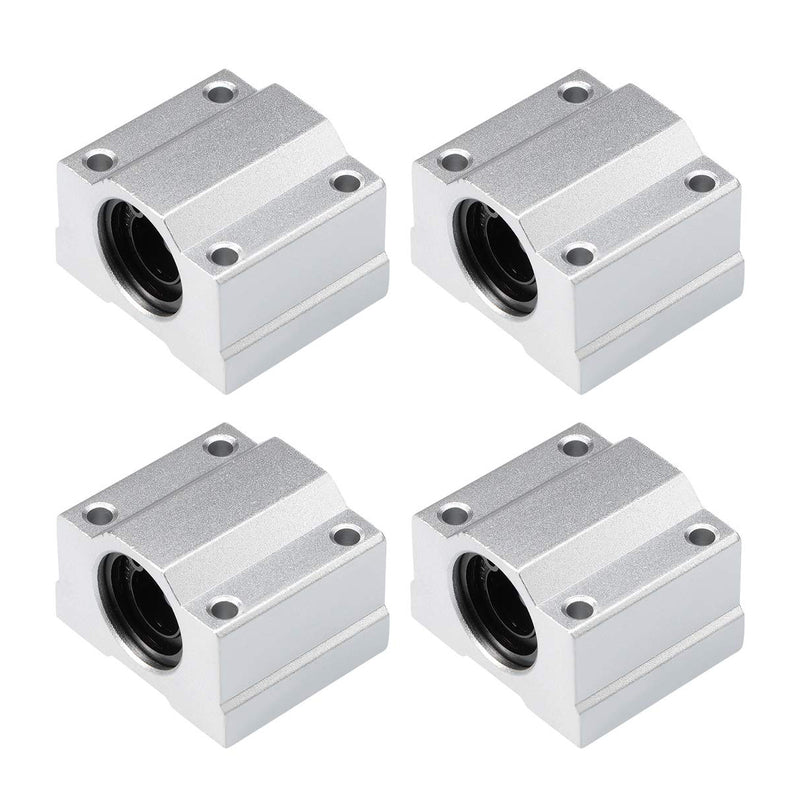 Anet 4Pcs 34*30*20mm SCS8UU Linear Ball Bearing Slide Block for 3D Printer