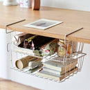 Multi-purpose Hanging Under Desk Shelf Bookshelf Storage Rack Cabinet Basket Household Home Office Kitchen Organizer