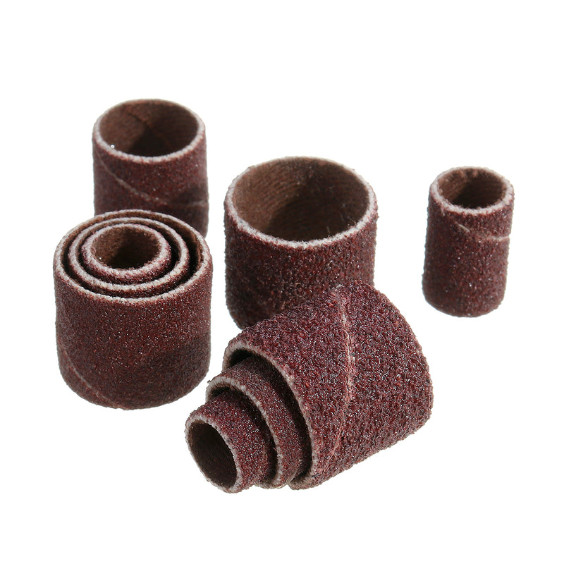 338pcs Sanding Band Drum Sleeves Sandpaper Ring Set Mandrels Rotary Tool DIY