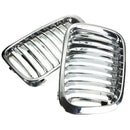 Front Kidney Chrome Glossy Grill Grille For BMW E46 3 Series 4 Door 4 DR 97-01