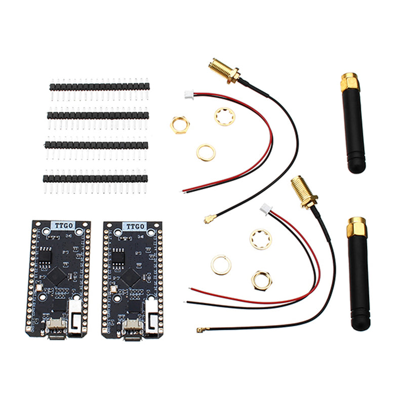 LILYGO TTGO 2Pcs ESP32 SX1276 LoRa 915MHz bluetooth WI-FI Internet Antenna Development Board