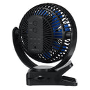 360 Portable 3 Speed USB Clip On Timing Desk Fan Pram Car 5000mAh Rechargeable