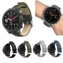 Bakeey 22MM Canvas+Leather Watch Band for Amazfit 47MM GTR Smart Watch