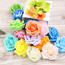 50pcs 7.5cm Artificial Simulation Foam Rose Bouquet Flower Ball Wedding Party Home Decoration