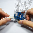 3Pcs Geekcreit DIY White Mini Star Flashing LED Cylinder Kit With 23 Flashing Mode