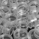 50pc/Lot 5g Sample Clear Cream Jar Mini Cosmetic Jewelry Medi Cine Refillable Bottles Containers Transparent Pot Can Tin