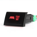 Dual Red LED Push Switch SPST Driving Spot Reverse Light Lamp Bar ON-OF For VW Amarok