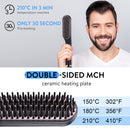 3 in 1 Men & Women Beard Straightening Comb Electric Ceramic Ionic Fast Heating Brush Portable Travel Hair Styling Comb