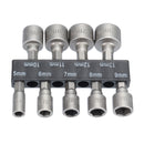 9pcs 1/4 Inch Hex Shank Power Nut Driver Drill Bit Set 5-13mm Socket Wrench