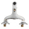 Metal Triple Cold and Hot Bathroom Faucet Chrome Bath Shower Water Tap