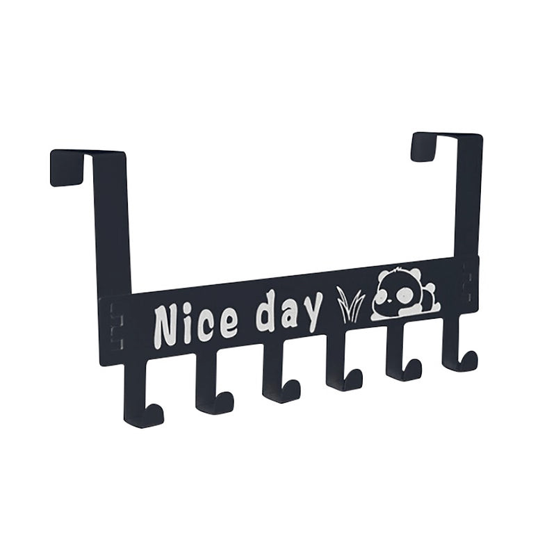 Nice Day Creative Carbon Steel Over The Door Hooks Clothes Coat Hat Towel Hanger Wall Hook