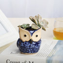 Porcelain Animal Vase Series Mini Pots Ornaments Cute Owl Multi-flower Pots Suit Exquisite Small Home Decor