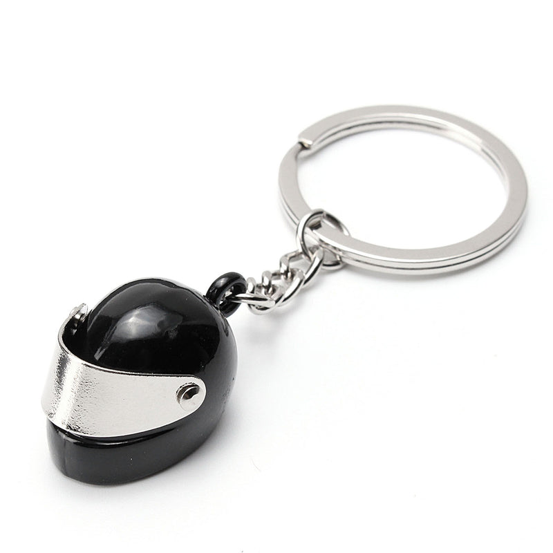 Motorcycle Helmet Shape Key Chain Ring Cute Bags Pendant Charm
