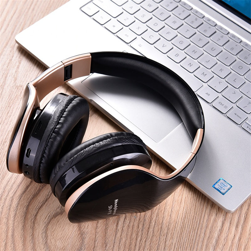 Bakeey SN-P18 Wireless bluetooth Headphone Foldable Stereo Handsfree 3.5mm Audio TF Card Headset with Mic