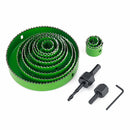 16pcs Carbon Steel Hole Saw Cutting Set Kit 19-127mm Holesaw Wood Sheet Cutter with Box