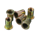 Suleve MXZN9 220Pcs Mixed Steel Rivet Nut Rivnuts Blindnuts Nutserts M3-M10 Nut Insert Rivet Assortment Kits