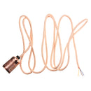 4M Wire Vintage Fabric Flex Cable E27 Bulb Adapter Lamp Holder Socket Pendant Light