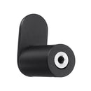 Bathroom Round Wall Robe Hook Door Single Hanger Bracket Towel Rack Black