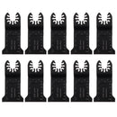 Drillpro 10PCS Multi Tool Oscillating Saw Blade Quick Release Saw Blades Kit for Metal Wood Plastic Cutting Oscillating Tools for Fein Multi Dremel