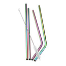 304 Stainless Steel Drinking Metal Straw Rainbow Multi-Colored Straw Reusable Drink Straw Drinks Cocktail Stirrer