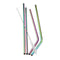 304 Stainless Steel Drinking Metal Straw Rainbow Multi-Colored Straw Reusable Drink Straw Drinks Cocktail Stirrer