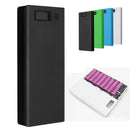 30000mAh DIY Portable Charger Charge Dual USB Battery Power Bank Case 8x18650