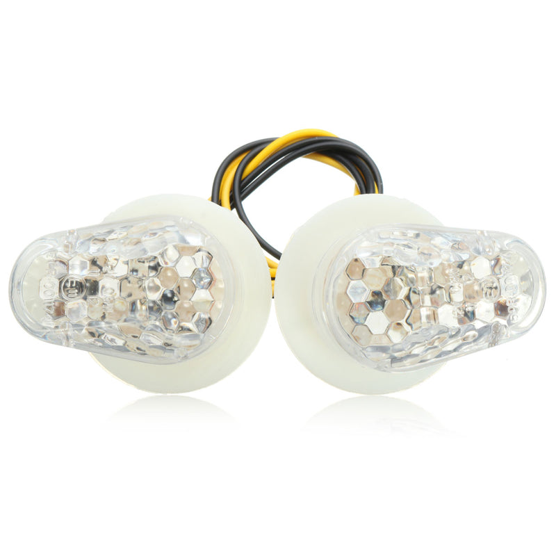 Flush Mount LED Turn Signal Light Indicator For Yamaha FZ6R FZ1 YZF R1 R6 R6S