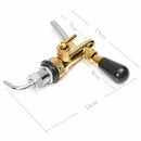 G5/8 Adjustable Beer Tap Faucet With Chrome Gold Plating Draft Shank Home Brew Bar
