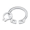 200Pcs Boxed 304 Stainless Steel Shaft with Circlip Ring C-type Circlip M8-M18