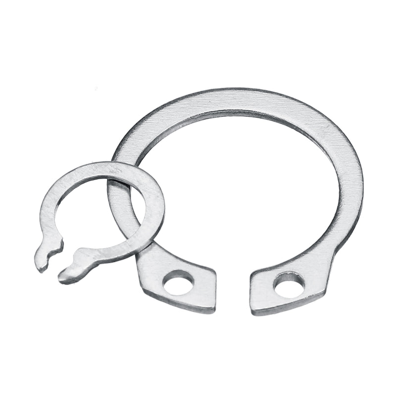 200Pcs Boxed 304 Stainless Steel Shaft with Circlip Ring C-type Circlip M8-M18