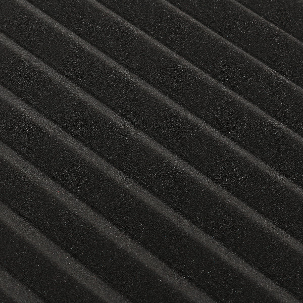 6Pcs 30x30x2.5cm Acoustic Soundproofing Sound-Absorbing Noise Foam Tiles Black & Red