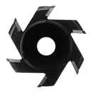 75-100mm Diameter 16mm Bore Black Hexagonal Blade Power Wood Carving Disc Angle Grinder Attachment