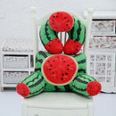 Plush Squishy 3D Fruit Printing U Shape Neck Pillow Waist Back Cushion Sofa Bed Office Car Chair Decor