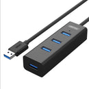 UNITEK Y-3089 USB3.0 Hub with 4 Ports USB Hub Extender Extension Connector for Phone/Tablet/Computer Support OTG