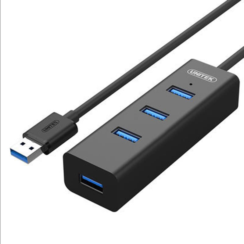 UNITEK Y-3089 USB3.0 Hub with 4 Ports USB Hub Extender Extension Connector for Phone/Tablet/Computer Support OTG