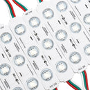 20PCS WS2811 DC12V 3LED 5050 RGB SMD LED Module Strip Light Front Window Sign + 14Keys Remote Control