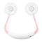 3 Speed Adjustable Hand Free USB Personal Fan Aromatherapy Portable Handheld Mini LED Fan Headphone Design Neckband Hanging Fan