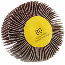 60/80 Grit 6mm Shank Flap Wheel Disc Sanding Abrasive Grinding Wheel for Rotary Tool