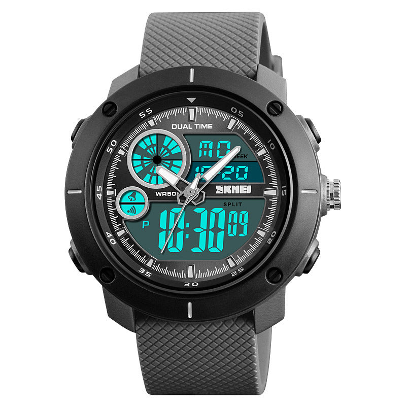 SKMEI 1361 Digital Watch Chronograph Alarm Dual Display Men Quartz Digital Watch