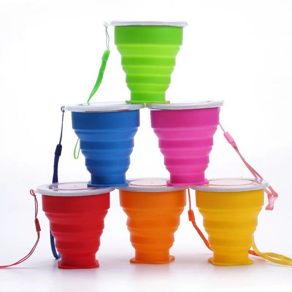Portable Foldable Silicone Cups Creative Water Bottle Outdoor Sports Cup
