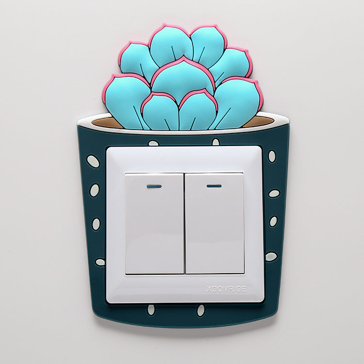Luminous Light Switch Stickers Cartoon Decorative Wall Stickers