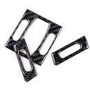 Carbon Fiber Air Conditioning Outlet Cover Trim Car Stickers For BMW E60 5 Series 2004-2010