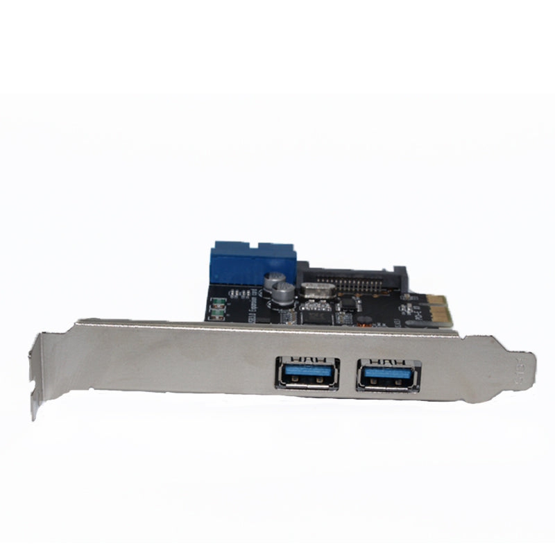 SSU V14S PCI - E to USB 3.0 Expansion Card with Front 19 / 20 Pin Interface for Desktop Computer