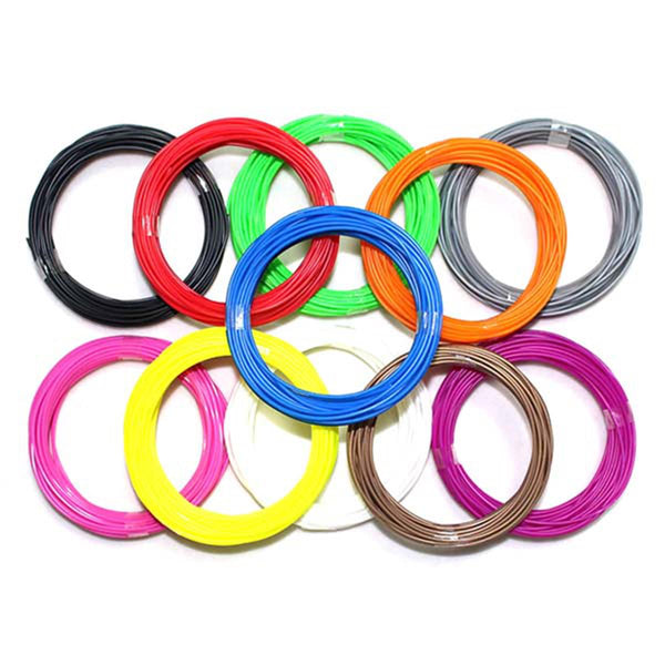 1.75mm 20 Color ABS 3D Printing Pen Filament 5m Per Colorful