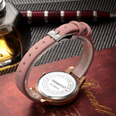 REBIRTH RE018 Rhinestone Elegant Design Women Wrist Watch Rose Gold Case Quartz Watch