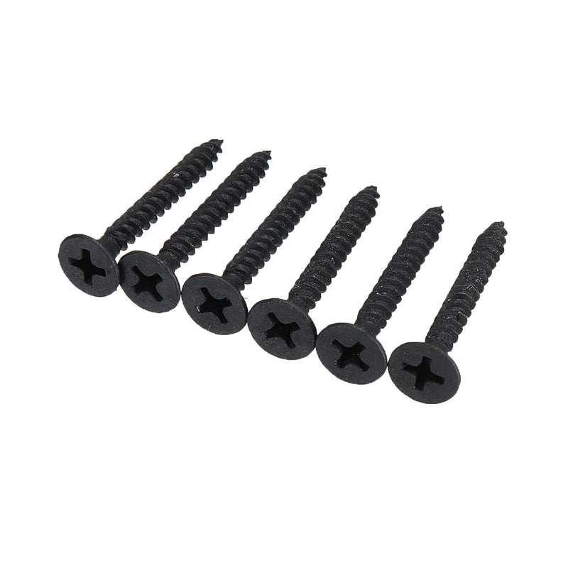 Suleve M3.5CP4 700Pcs M3.5 Cross Black Recessed Flat Head Self Tapping Ash Phosphorus Drywall Metric Threaded Wood Screw Nail Bolt