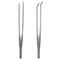 Stainless Steel Aquarium Straight Tweezer Aquatic Shrimp Reef Plant Grass Straight/Curved Tweezr